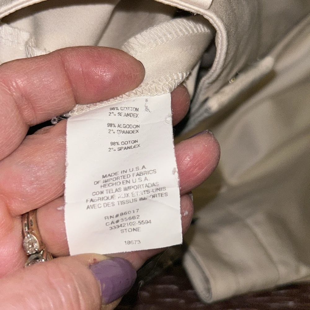 Bebe Size 8 Cream Colored Wide Leg Trousers Cotton & Spandex; Superior Quality - Picture 10 of 10
